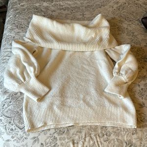 Express cream sweater tunic